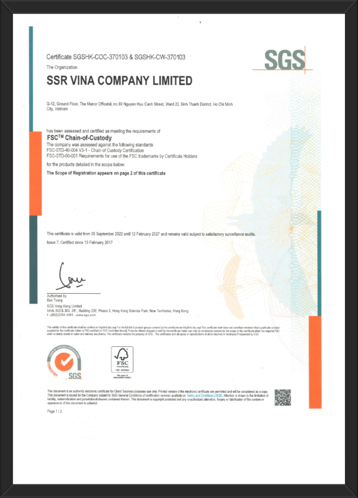 FSC Chain of Custody